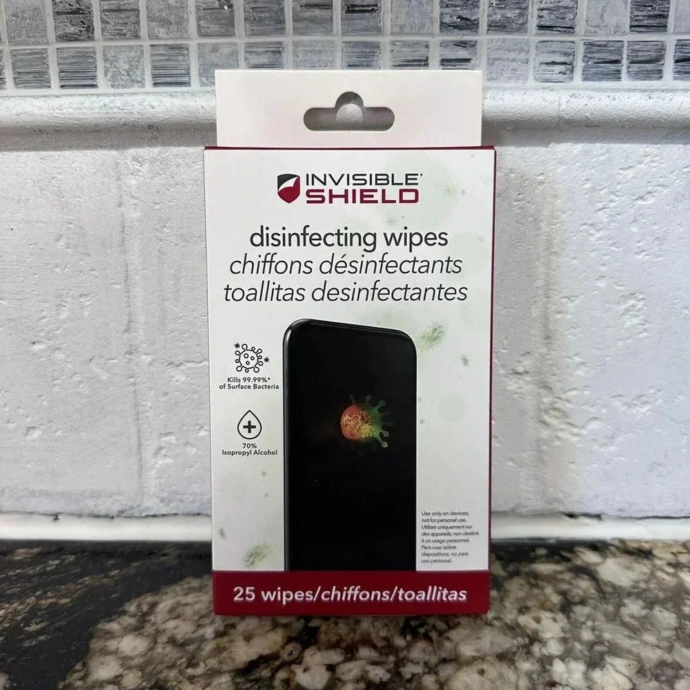 NEW! ZAGG Invisible Shield Device Wipes for Smartphones & Tablets Back & Screen